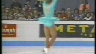 Tonya Harding USA  1991 World Figure Skating Championships Ladies Free Skate [upl. by Tiebold]