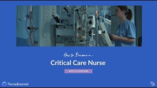 How to Become a Critical Care Nurse [upl. by Dewain]