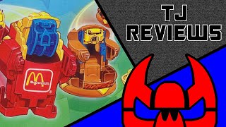 Revisit  1990 McDINO CHANGEABLES set of 10 McDONALDS HAPPY MEAL COLLECTIBLES VIDEO REVIEW [upl. by Bloom]