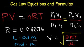 Gas Laws  Equations and Formulas [upl. by Johns]