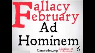 Ad Hominem Logical Fallacy [upl. by Derman]