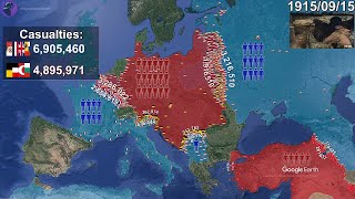 World War I Every Day with units using Google Earth [upl. by Button]