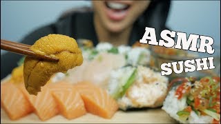 ASMR SASHIMI  SUSHI ROLLS EATING SOUNDS NO TALKING  SASASMR [upl. by Einahpets]