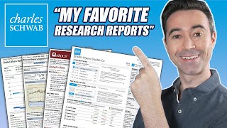 My Favorite Charles Schwab Research Reports Free for all Schwab Clients [upl. by Novehs]