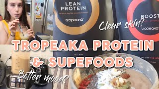 Why I Use Protein amp Superfood Powders As A Teenager TROPEAKA TASTE TEST amp SMOOTHIE RECIPE [upl. by Ibocaj562]