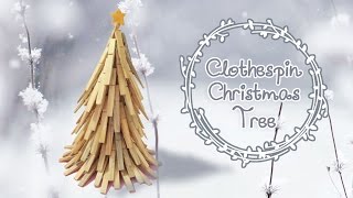 Nontraditional Clothespin Christmas Tree DIY  Sunny DIY [upl. by Simson]