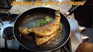 Homemade Food  Searing Sea Bass  Asian Style Cooking [upl. by Aisemaj377]