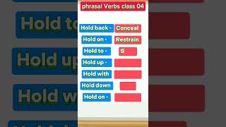 Phrasal Verbs class 04phrasalverbs [upl. by Deragon590]