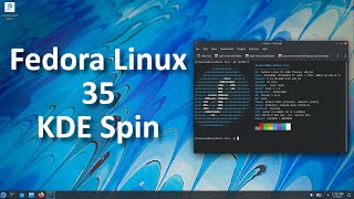 Fedora 35 KDE Spin  Whats New [upl. by Levin438]