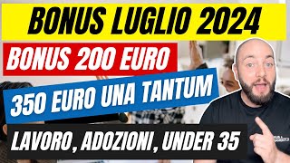 BONUS LUGLIO 2024 tutti i bonus per famiglie e lavoratori [upl. by Leshia]