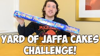 Yard Of Jaffa Cakes Challenge Eating 48 Jaffa Cakes  WheresMyChallenge [upl. by Ardisj]