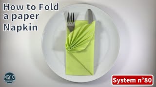 How to fold a paper napkin with pocket and decoration  Napkin Folding [upl. by Darraj]