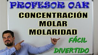 MOLARIDAD CONCENTRACIÓN MOLAR 😲 SER un GENIO SIN ESTUDIAR 👌 en 5 MINUTOS 💪 PROFESOR OAK [upl. by Rosco]