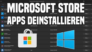 Microsoft STORE Apps DEINSTALLIEREN  Windows 10 amp 11 [upl. by Pattani993]