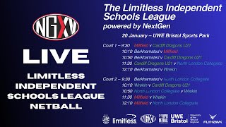 LIVE NETBALL COURT 1 LIMITLESS INDEPENDENT SCHOOLS LEAGUE  Powered by NextGenXV [upl. by Durware847]