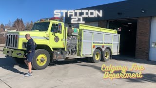 Calgary Fire Station 21 wTender 21 Inspections amp More 3142024 [upl. by Nylasej832]