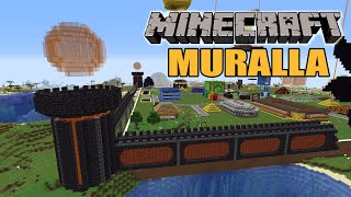 Hice una MURALLA EPICA en Minecraft Survival [upl. by Pachston858]