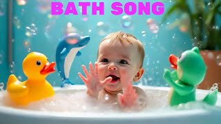 BATH SONG NURSERY RHYMES amp KIDS SONGS FUN KIDS BATHING SONG WITH OKUZAKIDS CORNER [upl. by Jaella]