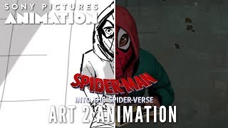 Art 2 Animation Taking the Leap  SPIDERMAN INTO THE SPIDERVERSE [upl. by Oigolue]