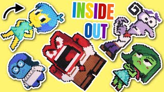 Inside Out 2 Movie Emotions DIY Perler Beads Art Creation Activity Craft with Joy Anger and more [upl. by Acinemod]