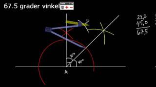 GeometriKonstruere en 675 graders vinkel [upl. by Nuy577]