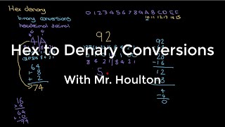 124 Hex to Denary  Revise GCSE Computer Science [upl. by Lurette]