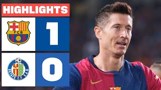 FC BARCELONA 1  0 GETAFE CF  RESUMEN LALIGA EA SPORTS [upl. by Akir]