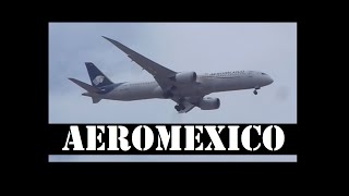 ☁️✈️AEROMEXICO Boeing 7879🇲🇽Dreamliner7879✈️♥️airplane flying✈️VUELO DE LLEGADA❤️AICM🇲🇽CDMX 2023 [upl. by Nage]