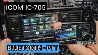 ICOM IC705 Bluetooth Speaker  Earpiec amp PTT Button [upl. by Federico]