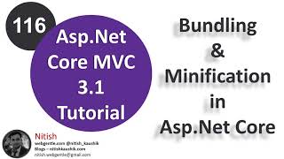 116 Bundling and minification in aspnet core  AspNet Core tutorial [upl. by Aelc]