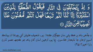 040 Surah Al Momin with Sindhi Translation  Recited by Mahmood Khalil Husari [upl. by Arleta127]