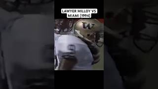 Washington safety Lawyer Milloy introduces himself to Miami 💥collegefootball football cfb [upl. by Anselme]