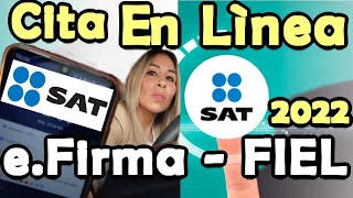 CÓMO SACAR CITA EN EL SAT 2022 GRATISComo agendar una cita en el SAT para la firma electrónica [upl. by Milon]