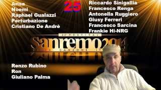 Cantanti Sanremo 2014  Big in Gara al Festival della Canzone  Lista [upl. by Uzzi489]