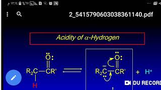 تكمله محاضره ٢ حامضيه الفا هايدروجين [upl. by Nnylahs]
