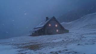 Arctic Blowing Snow Sounds for Sleeping at a Ski Chalet┇Intense Winter at Windy Night┇Brown Noise [upl. by Caughey426]