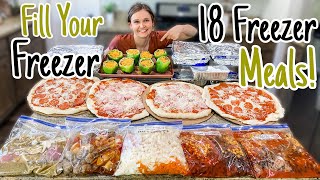 18 Easy Freezer Meals  How To MASSIVE Meal Prep  TASTY MakeAhead Dinner Recipes  Julia Pacheco [upl. by Englebert244]