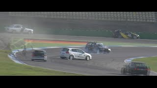 CRASH and SPINS  Hockenheimring Trackday 02 11 2014 Oil Spill [upl. by Ellicec]