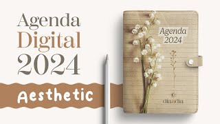 La mejor Agenda Digital 2024 Agenda Aesthetic para iPad y tablets [upl. by Lilly]