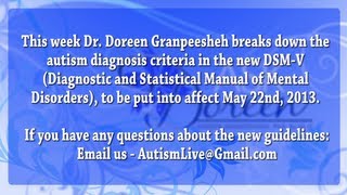 Autism Diagnosis Criteria in the DSMV [upl. by Amak]