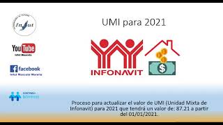 Nueva UMI para 2021 Factor de descuento Infonavit en Contpaqi Nominas [upl. by Williams401]