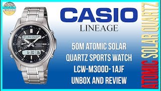 Small But Mighty  Casio Lineage 50m Atomic Solar Quartz LCWM300D1AJF Unbox amp Review [upl. by Horatia]