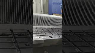 Skived fin heat sinks streametal cnc cncmachine viral viralvideo fy fyp fypage awesome [upl. by Aneetsirk]