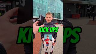 How many kick ups can they do😬⚽️🏟 football kickups manchester manutd [upl. by Brosy]