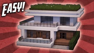 Minecraft How To Build A Small Modern House Tutorial 15 [upl. by Lenoel]