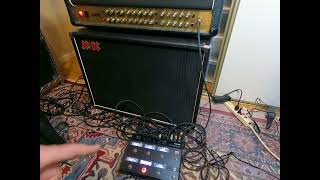 Marshall JVM410H meets Line 6 HX Effectscontrolling JVM channels [upl. by Niwdog965]