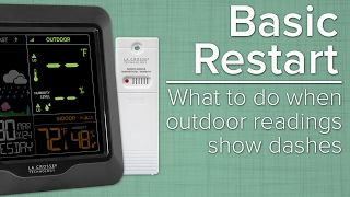 Basic Restart  What To Do When Outdoor Sensor Readings Show Dashes [upl. by Leopold]