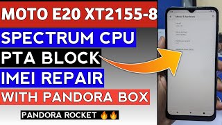 Moto E20 XT21558 SPD Imei Repair Pandora Rocket Update🔥🔥 MotoE20ImeiRepair XT21558Imei FIXGSM [upl. by Amees]