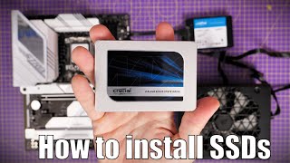 How to install 25 inch SSD and setup in Windows featuring Crucial MX500 and BX500 [upl. by Jezabel]