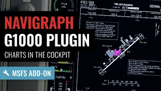 Navigraph G1000 plugin for MSFS  Get IFR maps and charts directly on the MFD [upl. by Ayikahs]